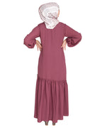 Chic Spiral Abaya With Frills