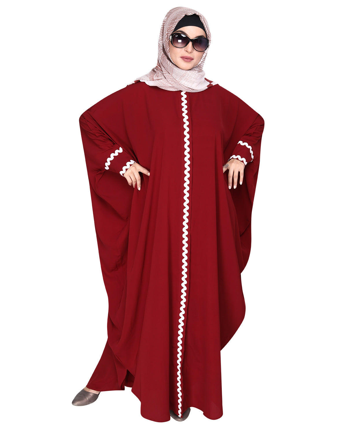 Lace Trim Kaftan