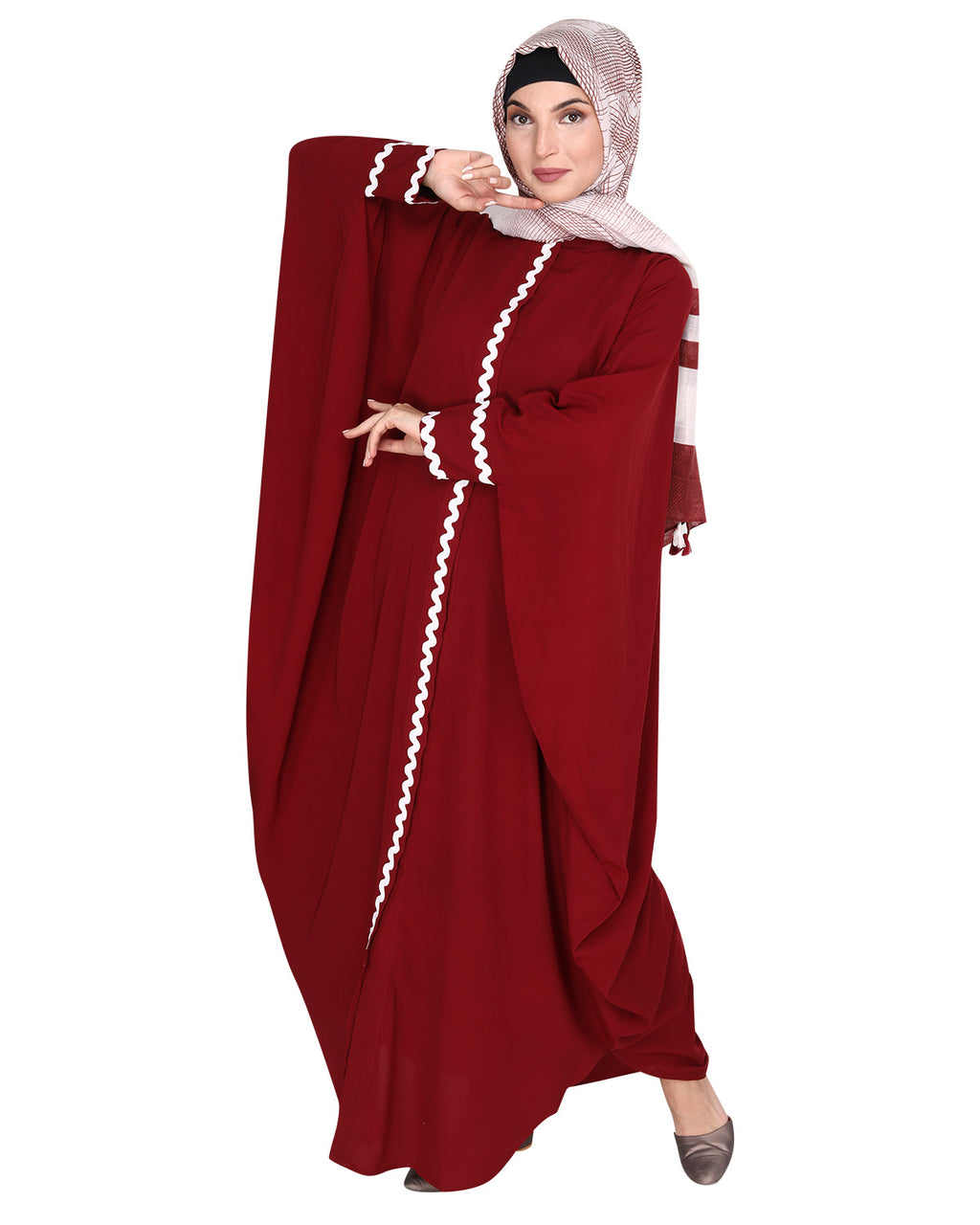 Lace Trim Kaftan