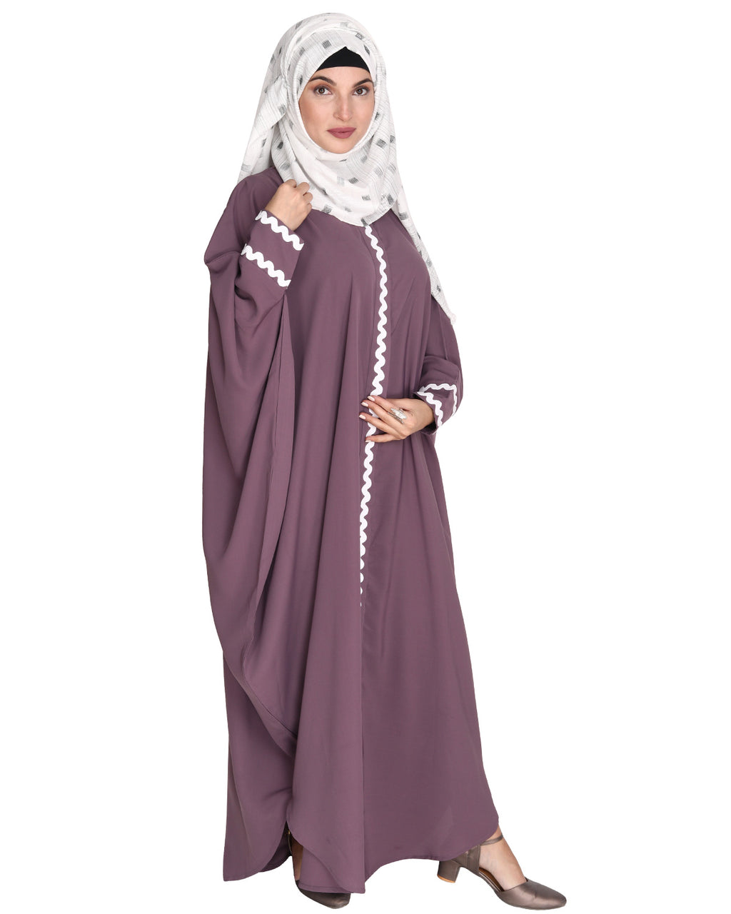 Lace Trim Kaftan