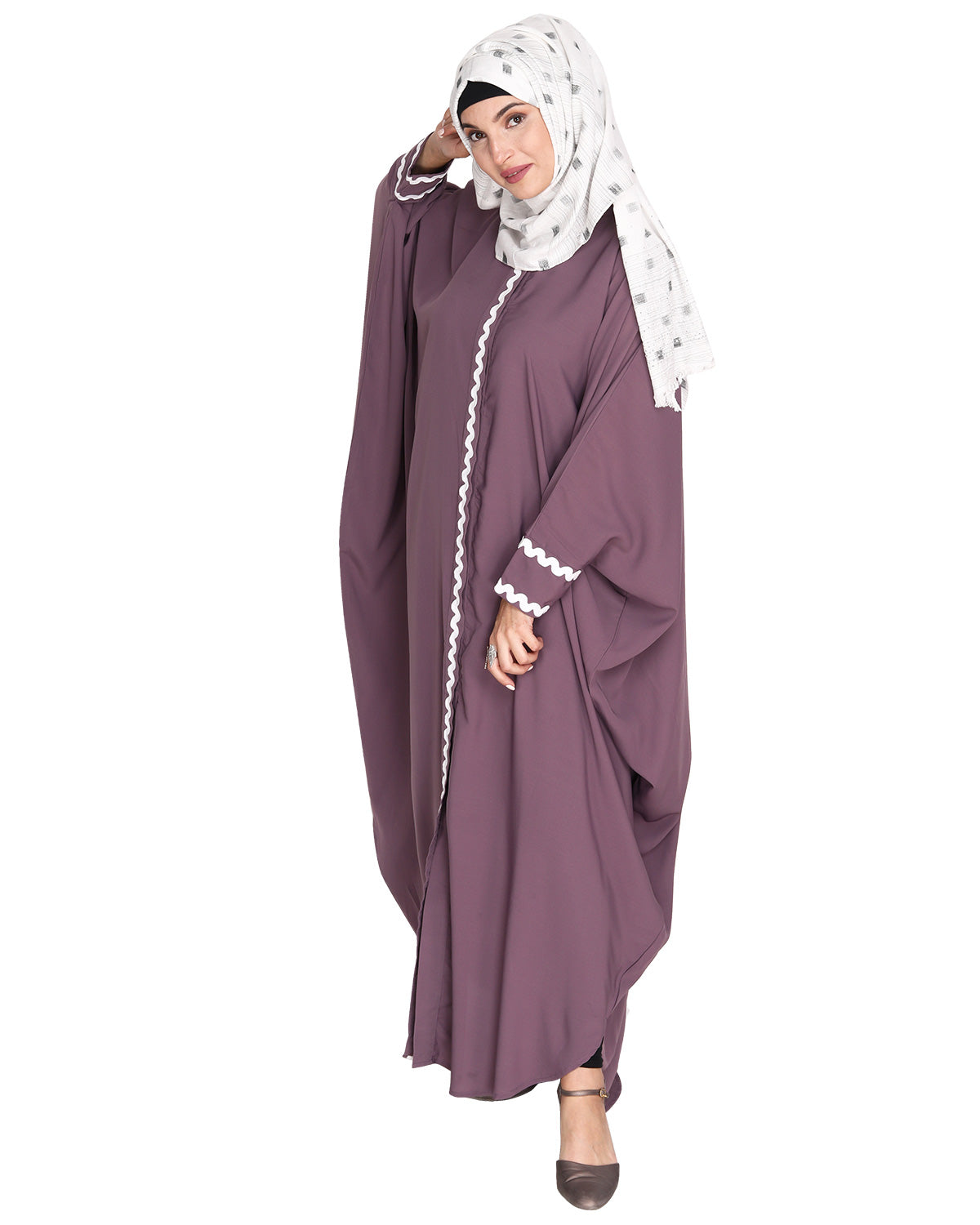 Lace Trim Kaftan
