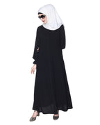 Classic Plain Abaya With Elastic Cuffs