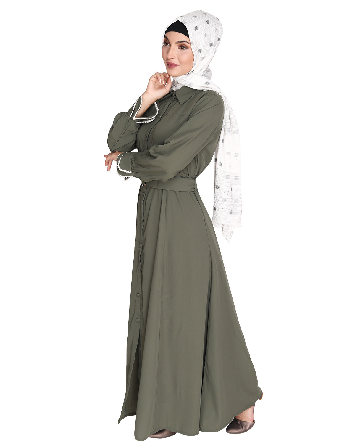 Shirt Style Maxi Dress