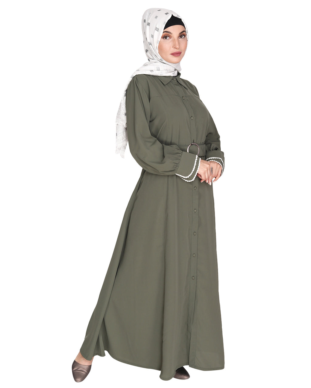 Shirt Style Maxi Dress