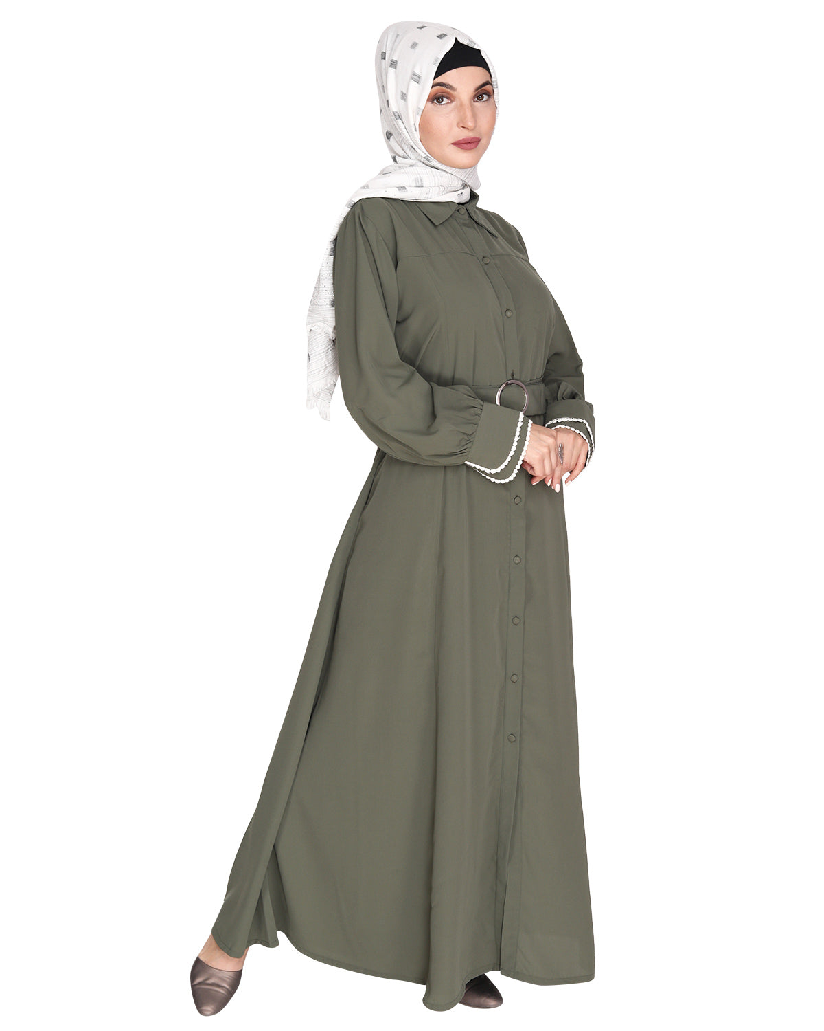 Shirt Style Maxi Dress