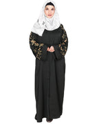 Alluring Floral Embroidery Dubai Style Abaya
