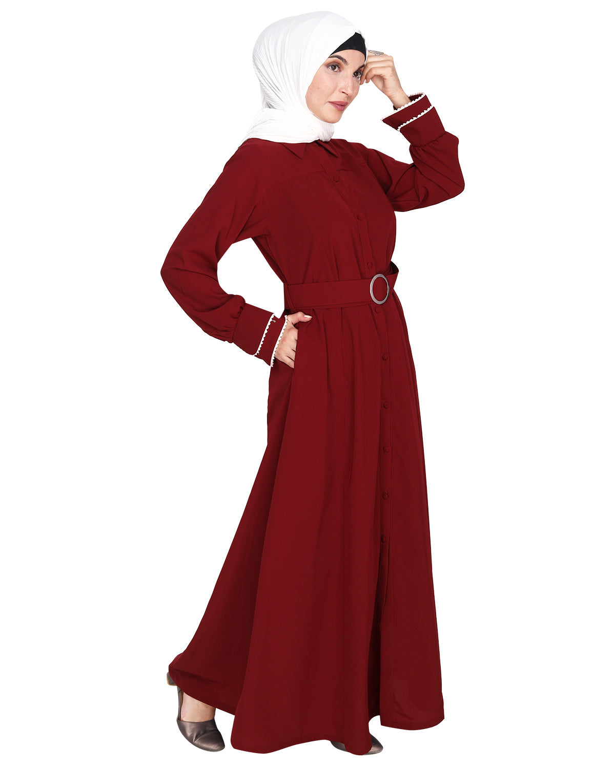 Shirt Style Maxi Dress