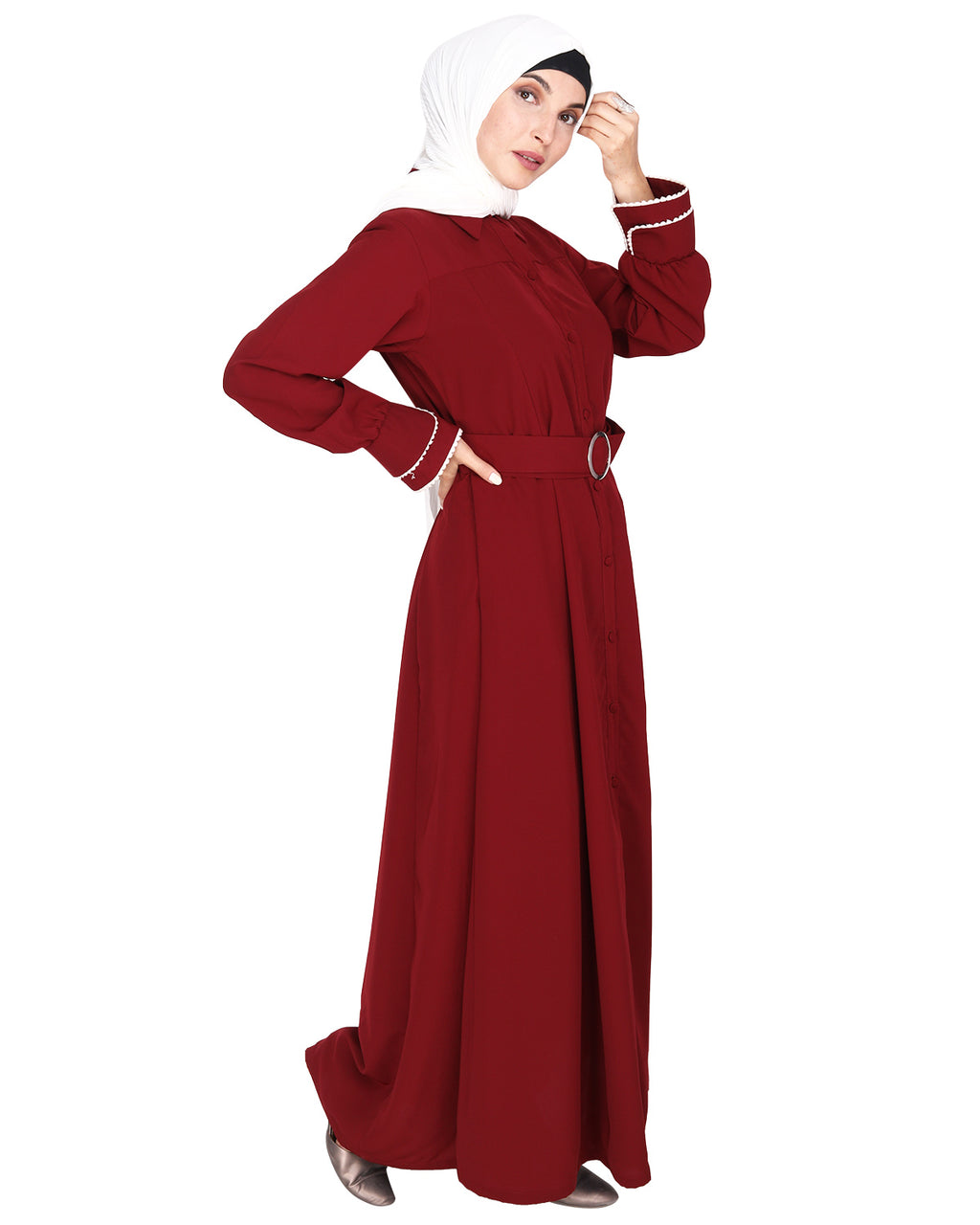 Shirt Style Maxi Dress