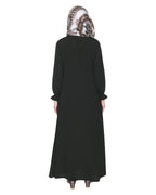 Classic Plain Abaya With Elastic Cuffs