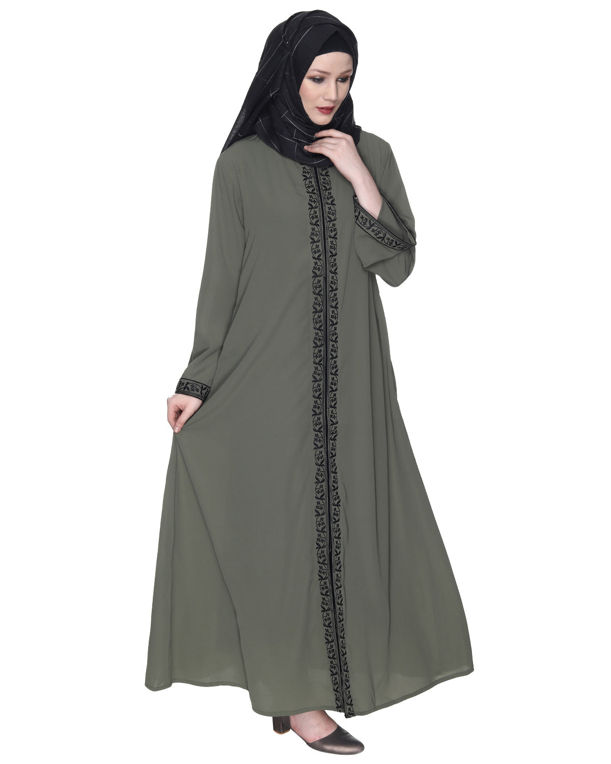 Premium Abaya With Embroidery