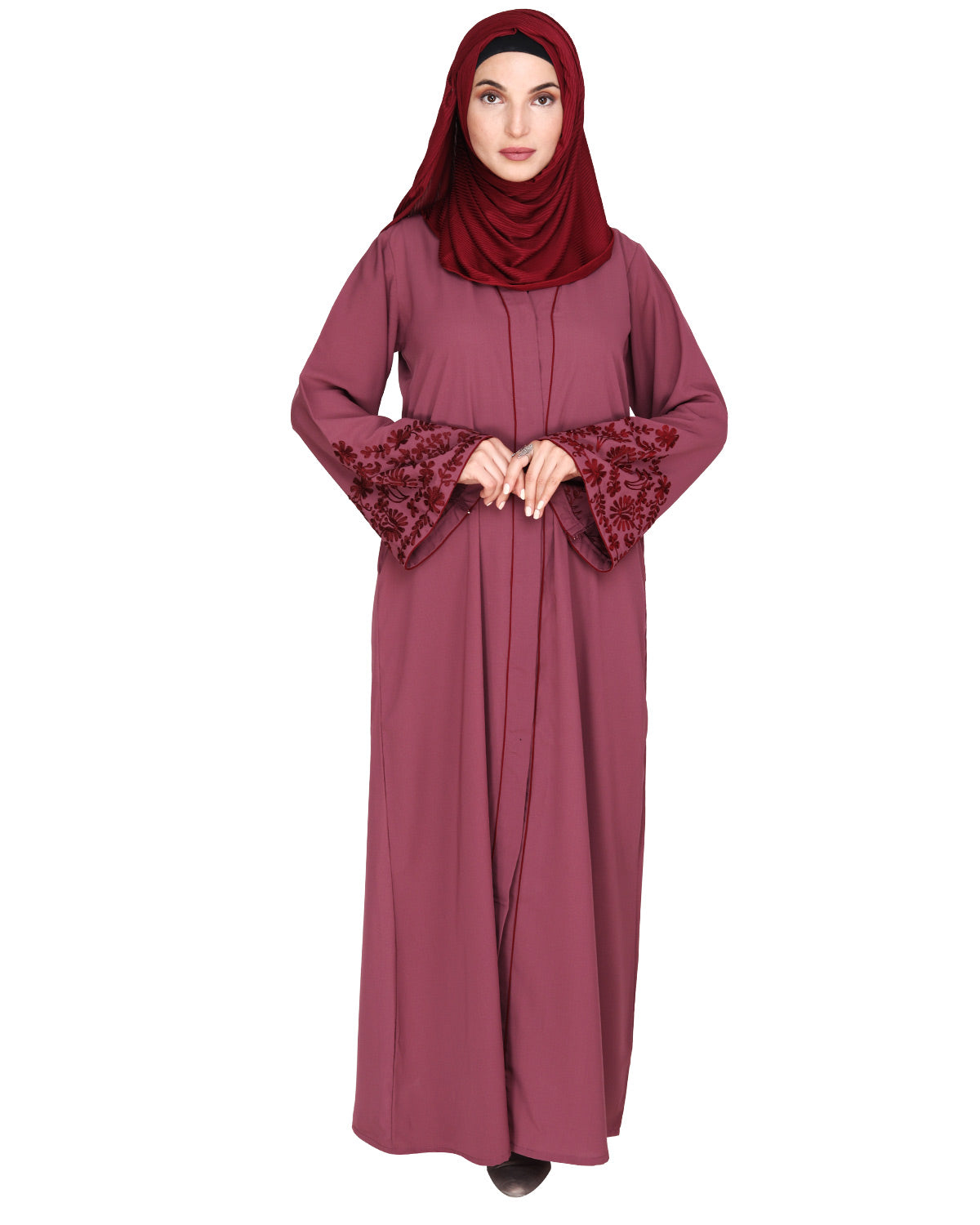 Sophisticated Abaya With Thread Embroidery