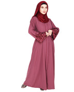 Sophisticated Abaya With Thread Embroidery