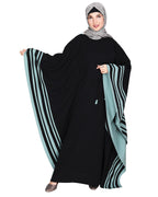 Black Kaftan with Striped Border