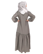 Chic Spiral Abaya With Frills