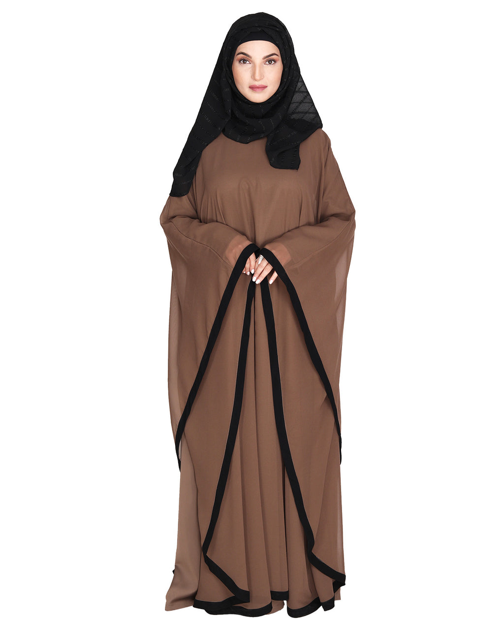 Double Layered Oak Brown Kaftan