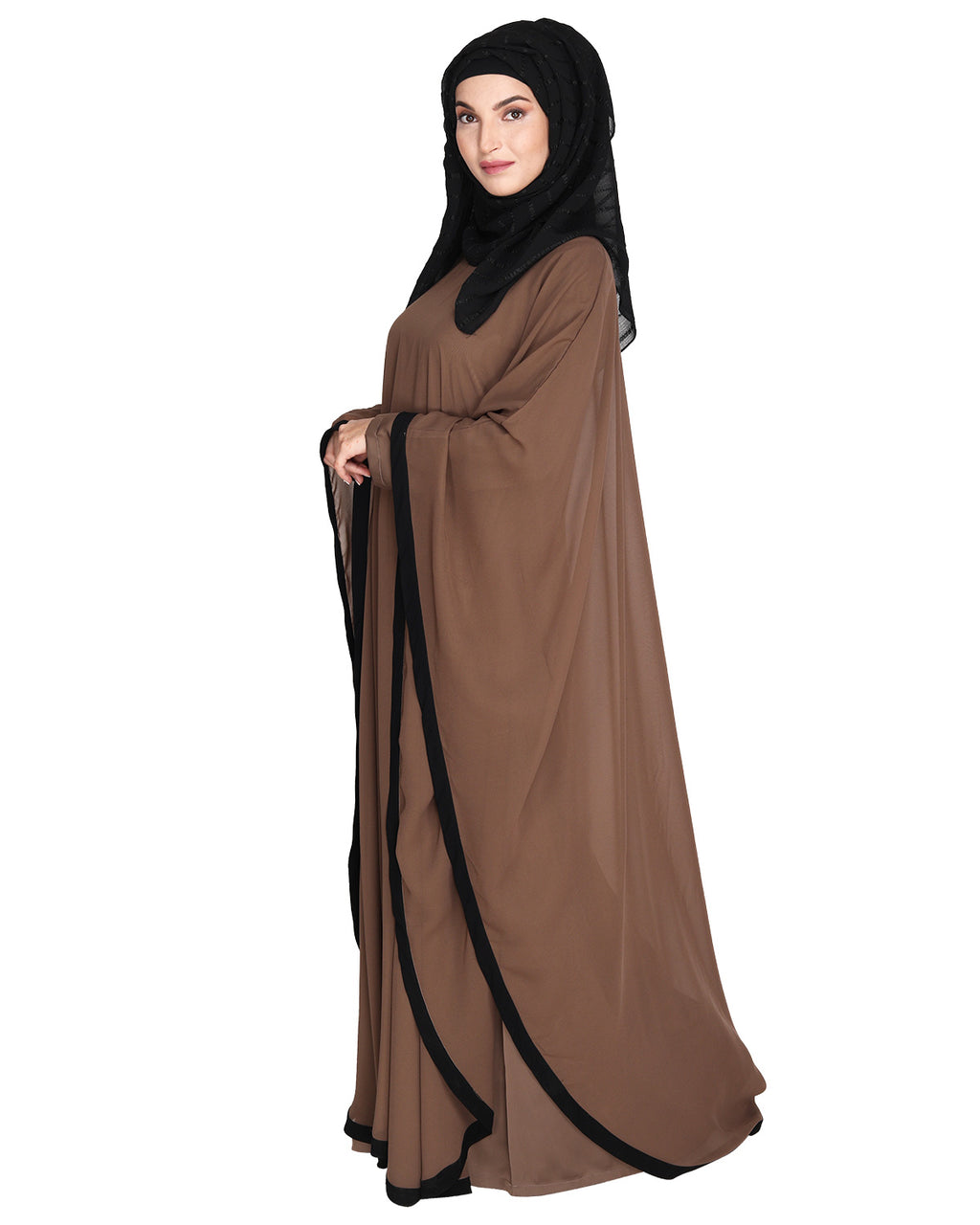 Double Layered Oak Brown Kaftan