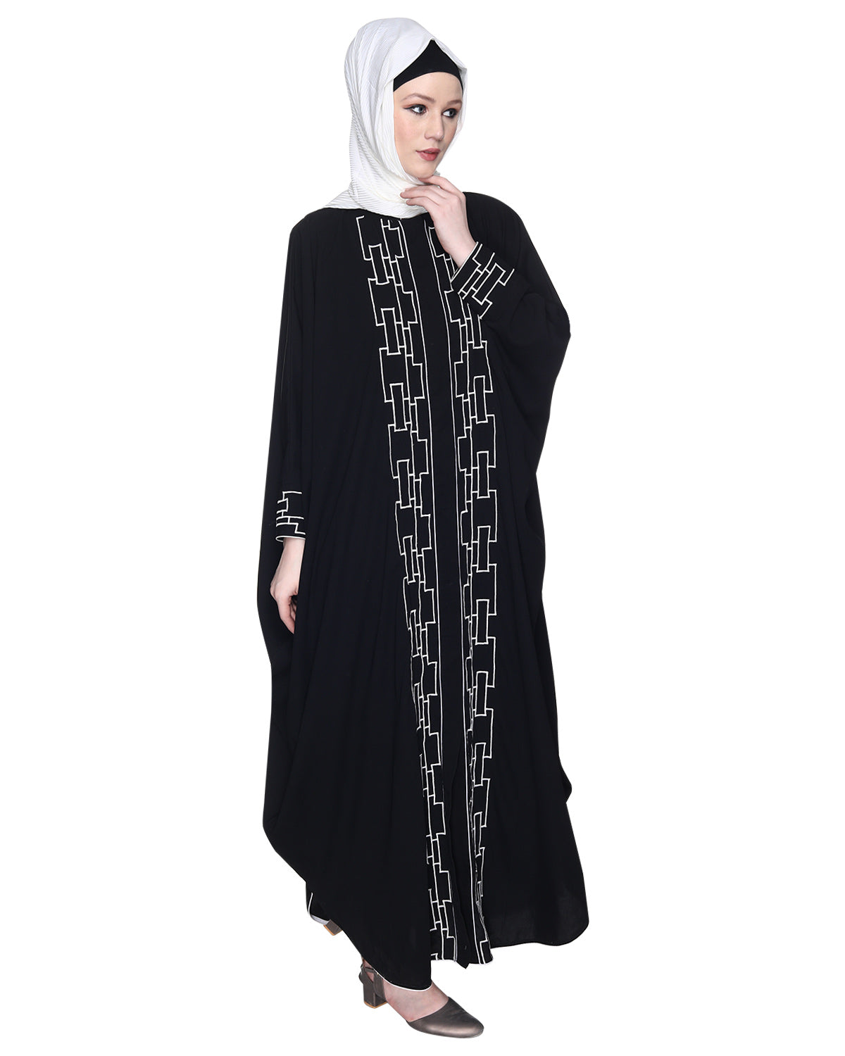 Dimensional Design Embroidered Kaftan