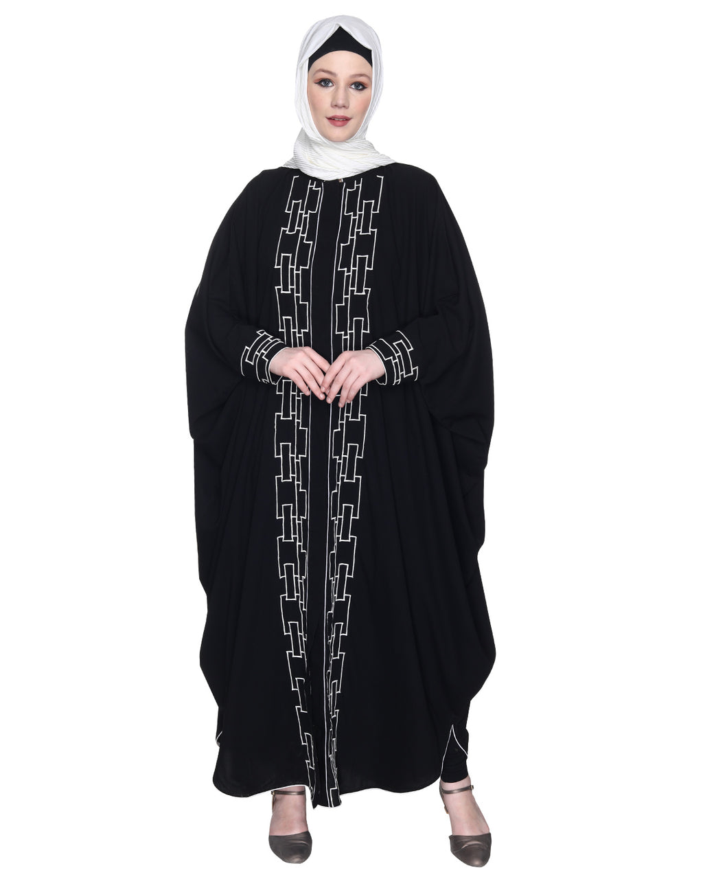 Dimensional Design Embroidered Kaftan