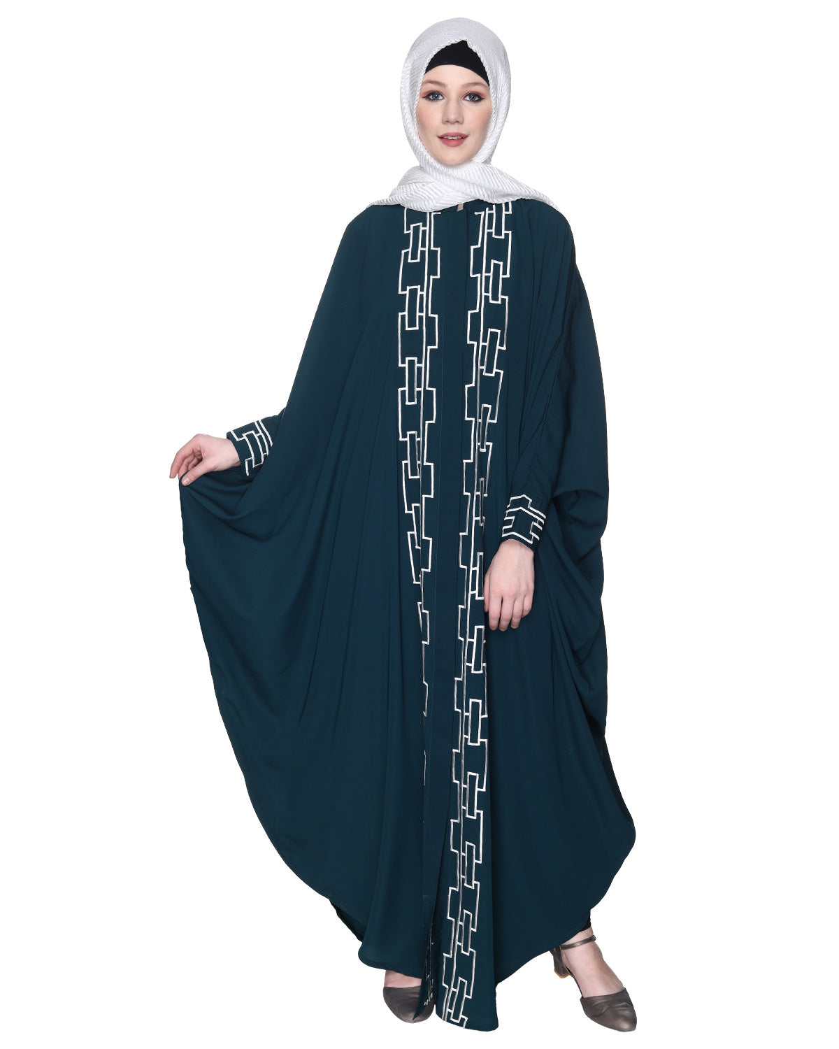 Dimensional Design Embroidered Kaftan