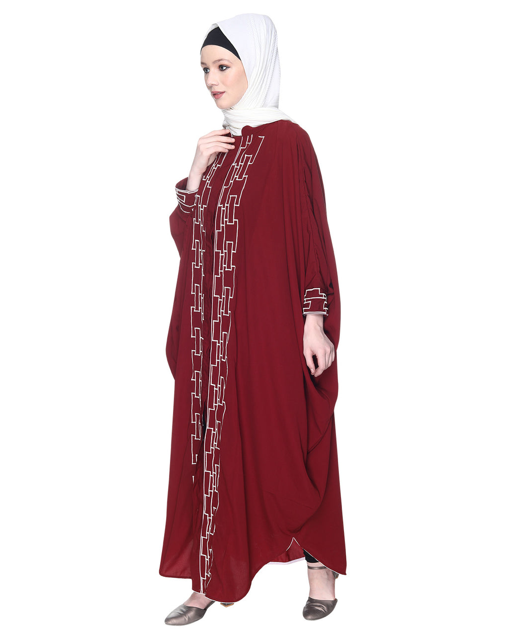 Dimensional Design Embroidered Kaftan