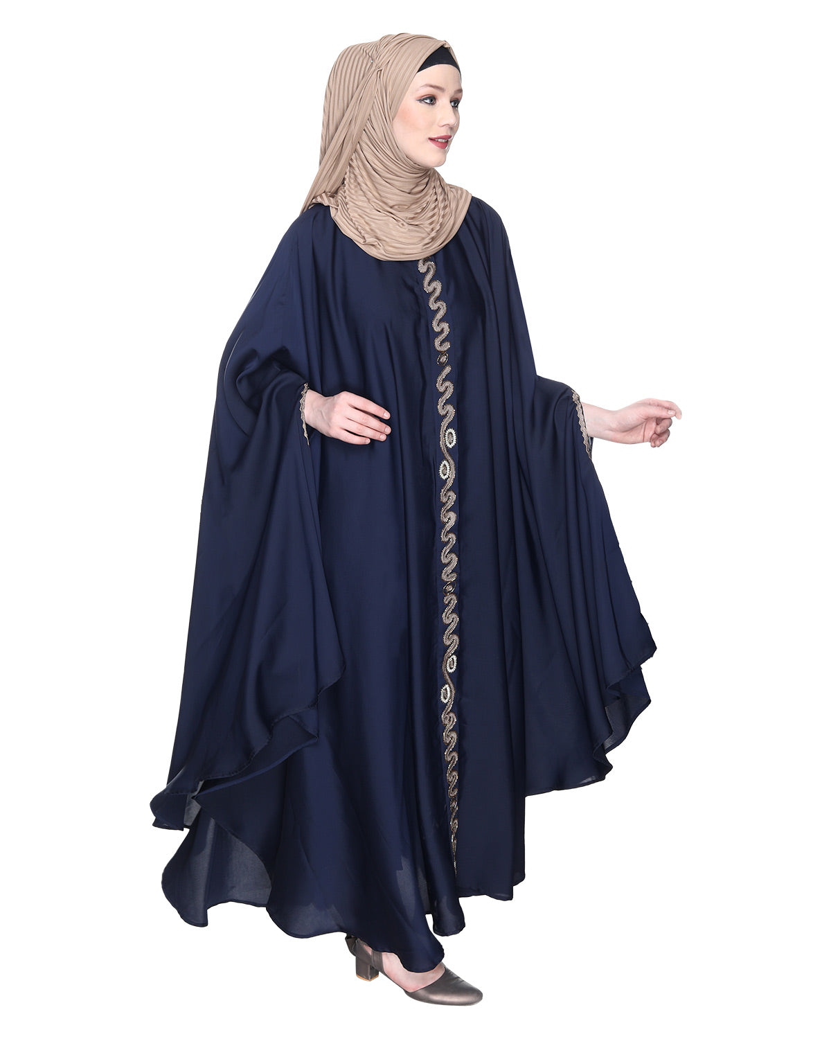 Regal Navy Blue Luxury Kaftan