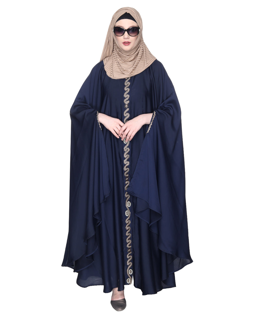 Regal Navy Blue Luxury Kaftan