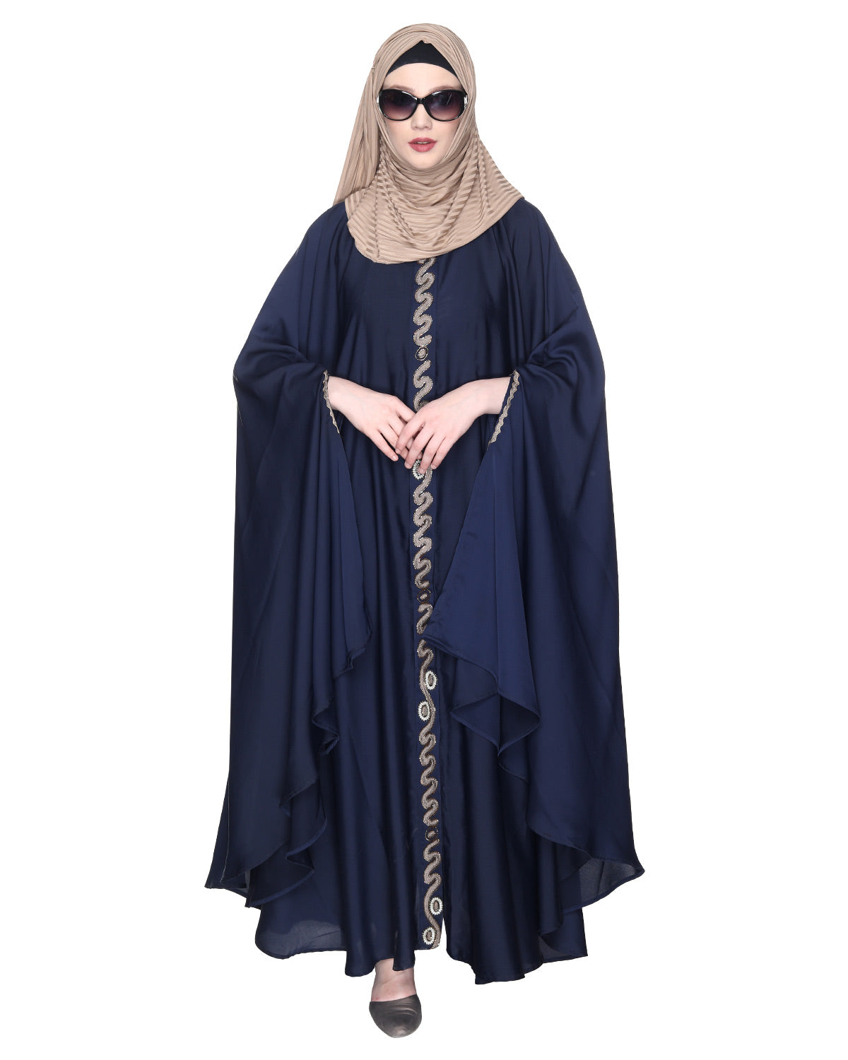 Regal Navy Blue Luxury Kaftan