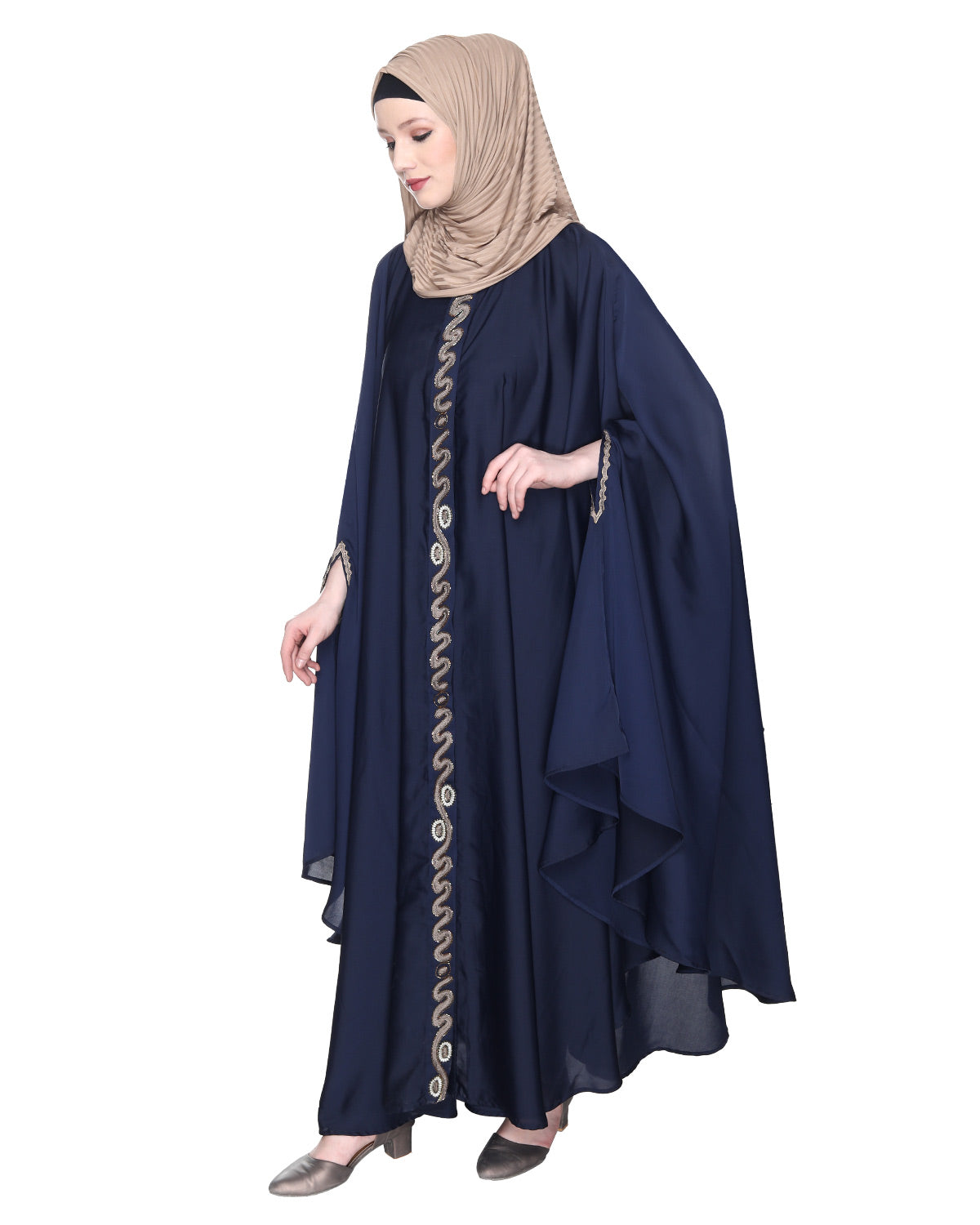 Regal Navy Blue Luxury Kaftan