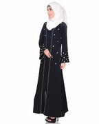 Delicate Pearl Hand Embroidered Abaya