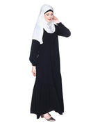 Chic Spiral Abaya With Frills
