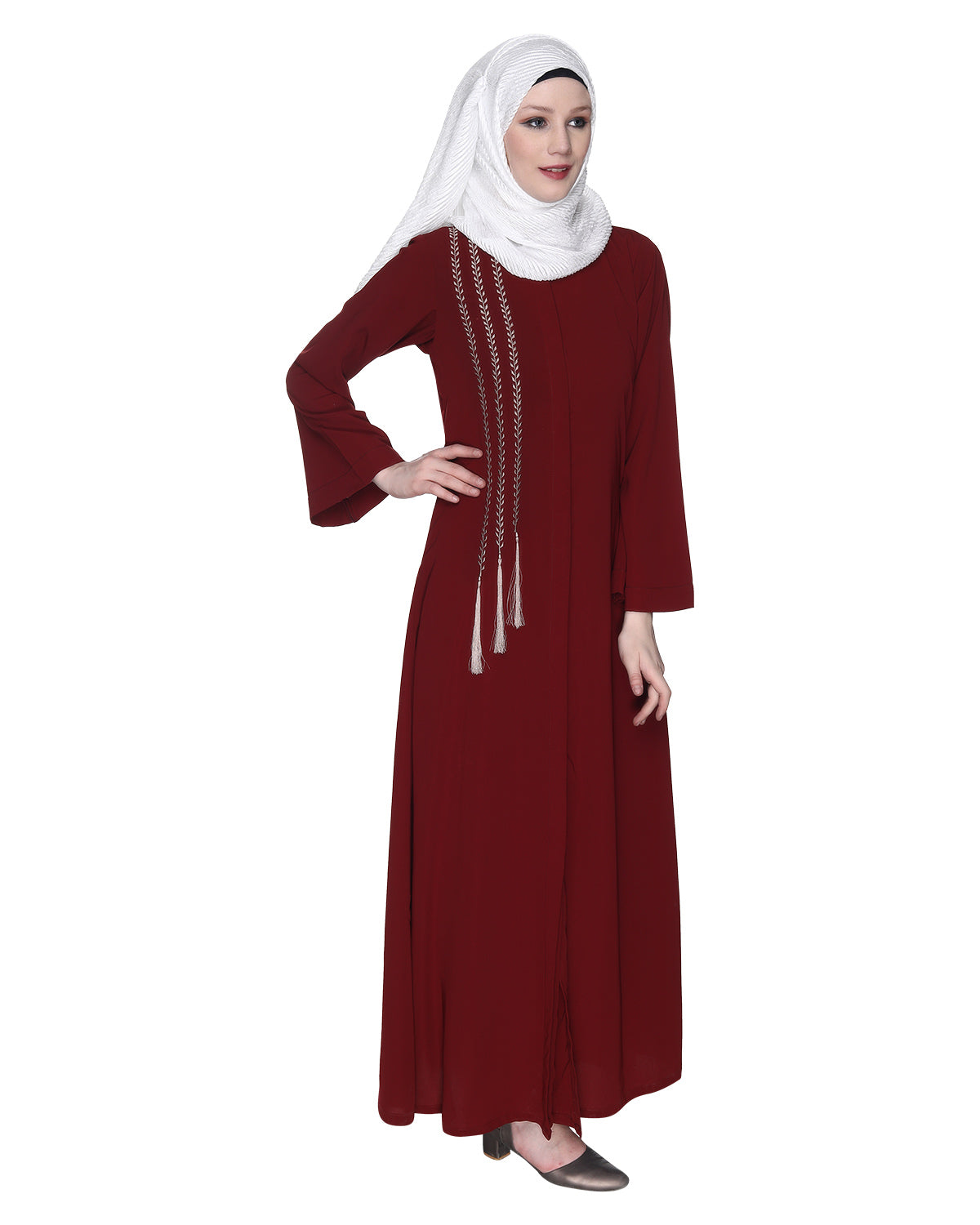 Elegant Embroidered Abaya