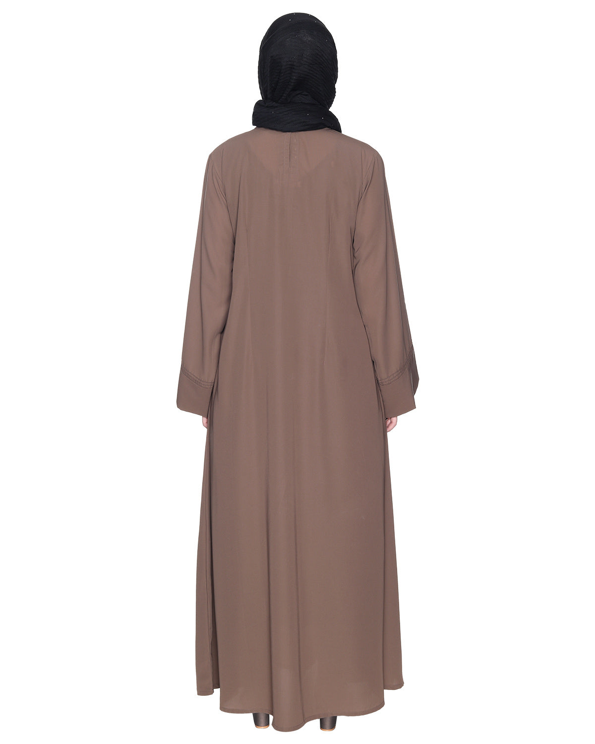 Besuited  Double Panel Abaya With Pintucks