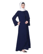 Dapper Jacket Style Frill Abaya