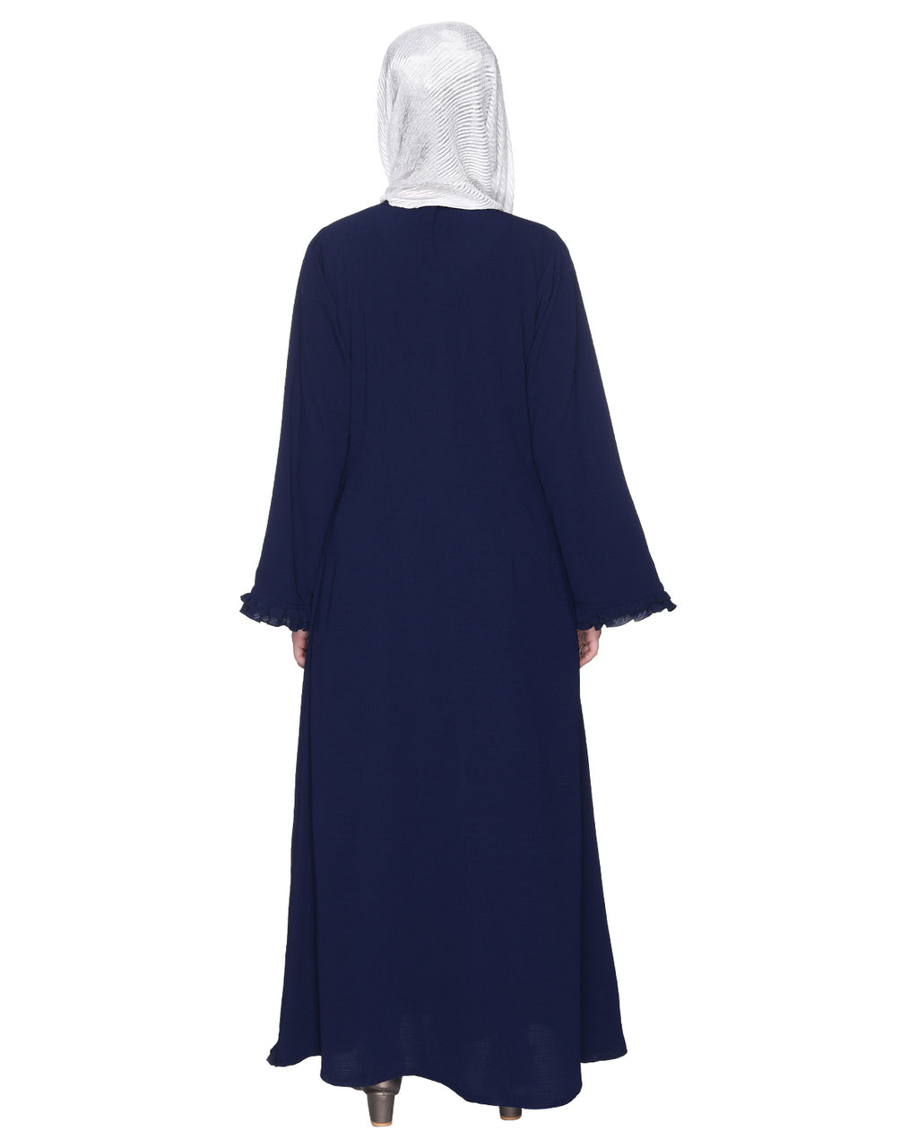 Dapper Jacket Style Frill Abaya
