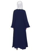 Dapper Jacket Style Frill Abaya