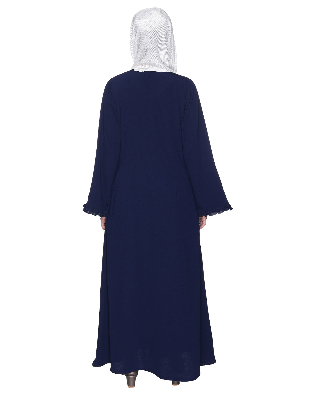 Dapper Jacket Style Frill Abaya