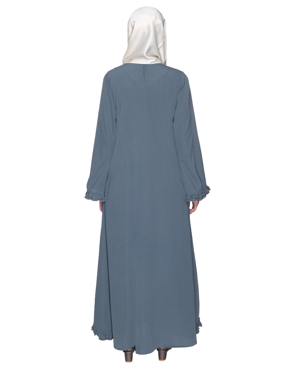 Dapper Jacket Style Frill Abaya