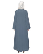 Dapper Jacket Style Frill Abaya