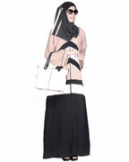 Black, White And Beige Abaya
