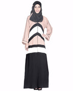 Black, White And Beige Abaya
