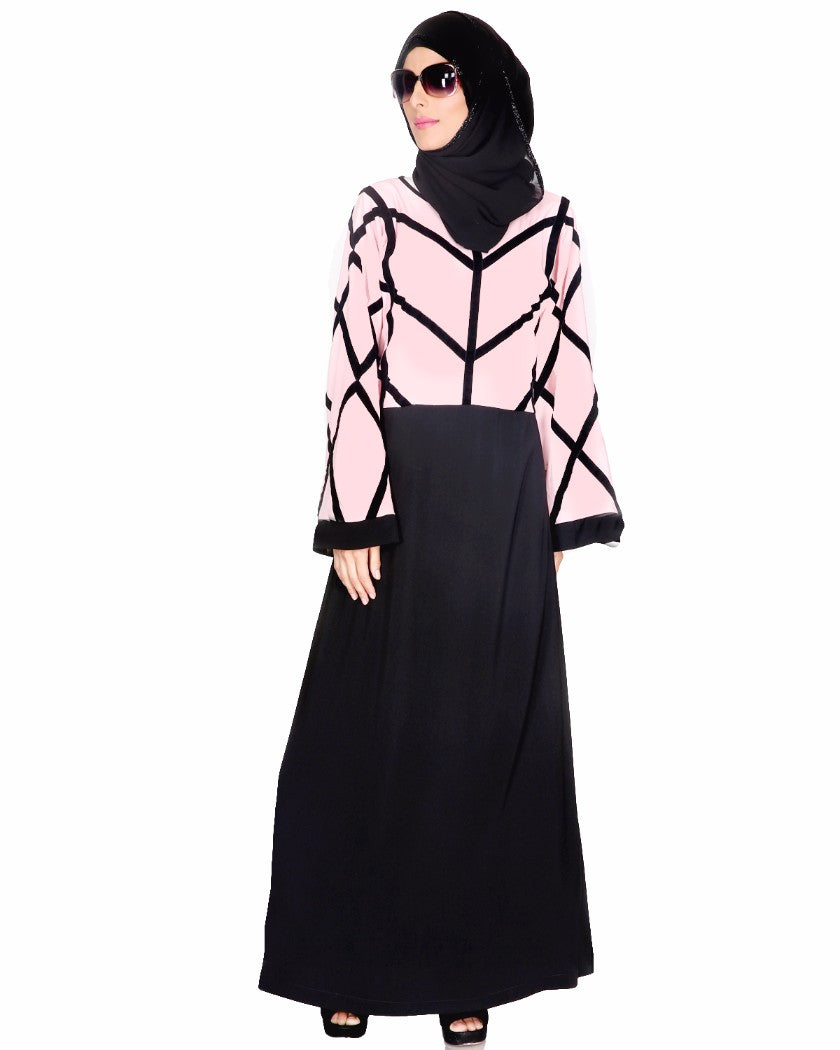 Being Muslims Pink and Black Abaya