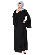 Stylish Frill Sleeves Abaya