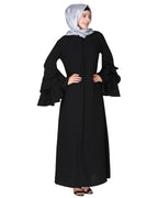 Stylish Frill Sleeves Abaya