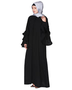 Stylish Frill Sleeves Abaya