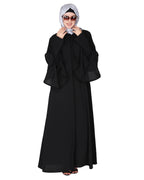 Stylish Frill Sleeves Abaya