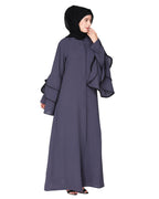 Stylish Frill Sleeves Abaya