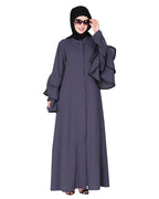 Stylish Frill Sleeves Abaya