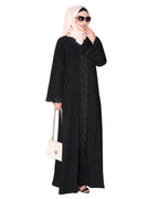 Sleek Flamboyant Laced Abaya