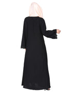 Sleek Flamboyant Laced Abaya
