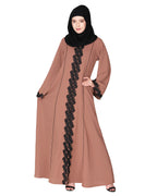 Sleek Flamboyant Laced Abaya